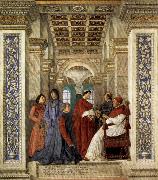 Melozzo da Forli Sixtus IV Founding the Vatican Library Sweden oil painting artist